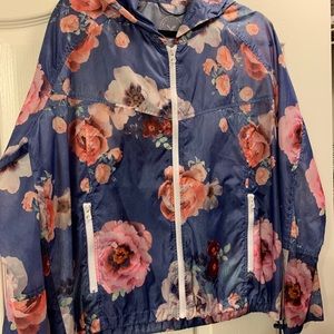 Floral rain jacket